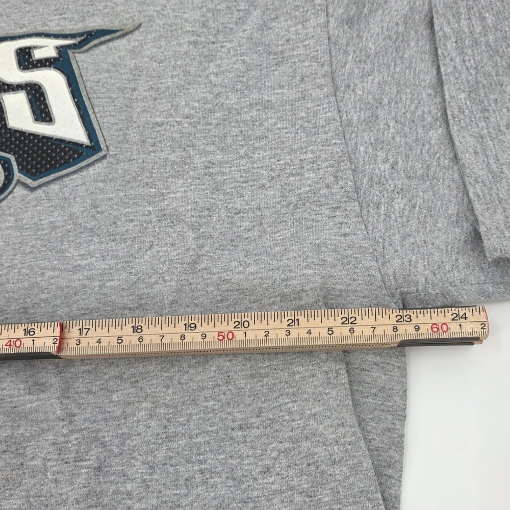 VINTAGE Y2K PHILADELPHIA EAGLES SHIRT MENS XL GRAY GRAPHIC NFL SHORT SLEEVE - Picture 8 of 10